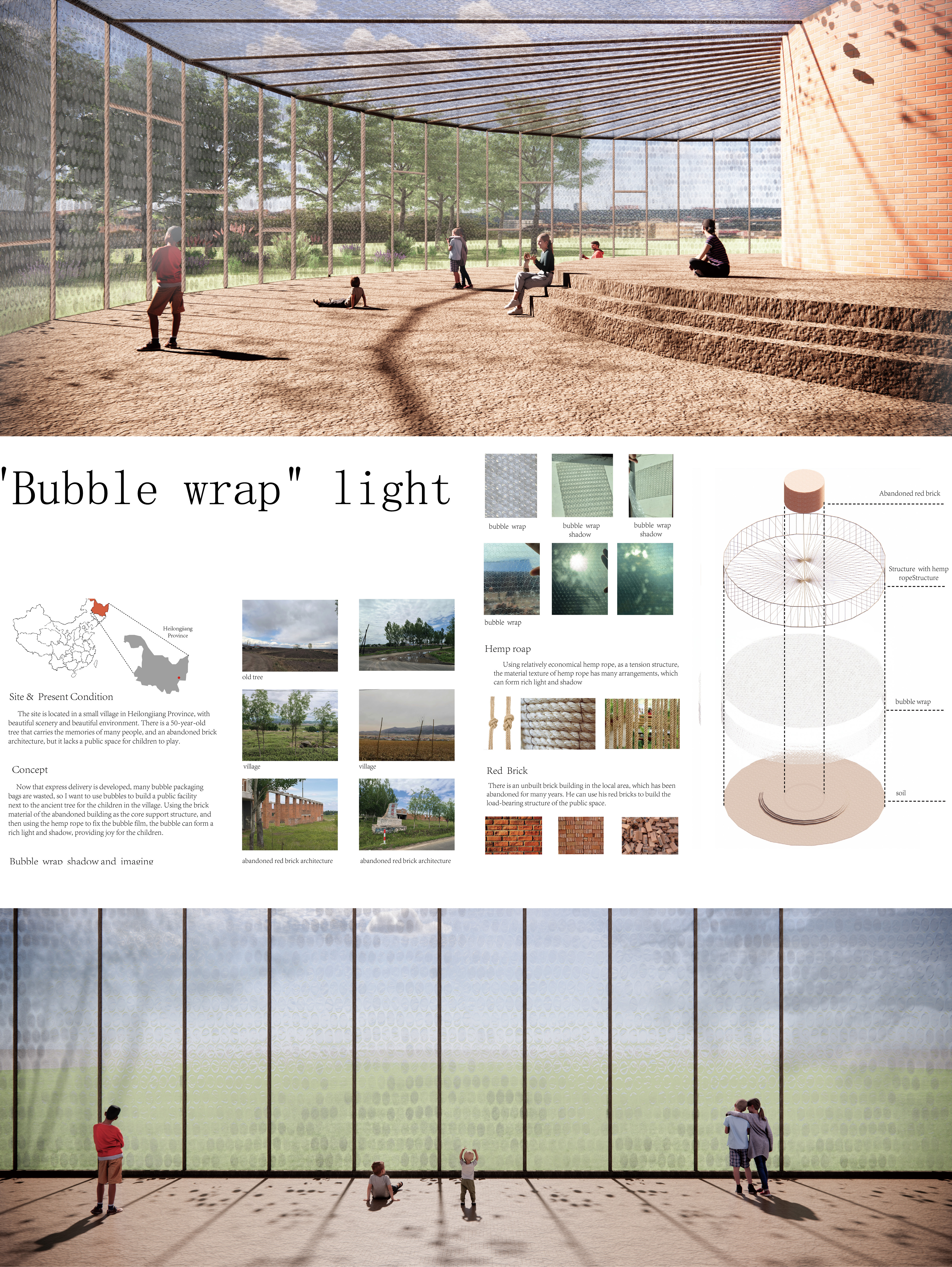 "Bubble wrap" light